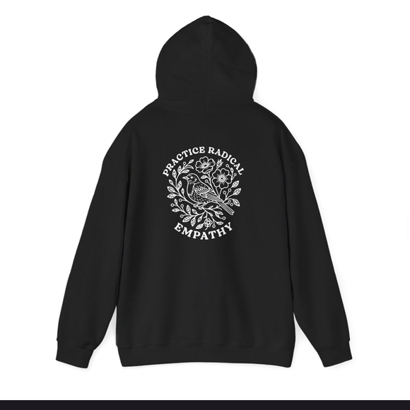 Black Graphic Hoodie for Women - Picture 2 of 3